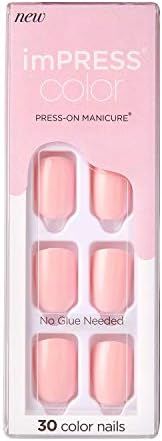 KISS imPRESS Color Press-on Manicure - Pick Me Pink | Amazon (US)