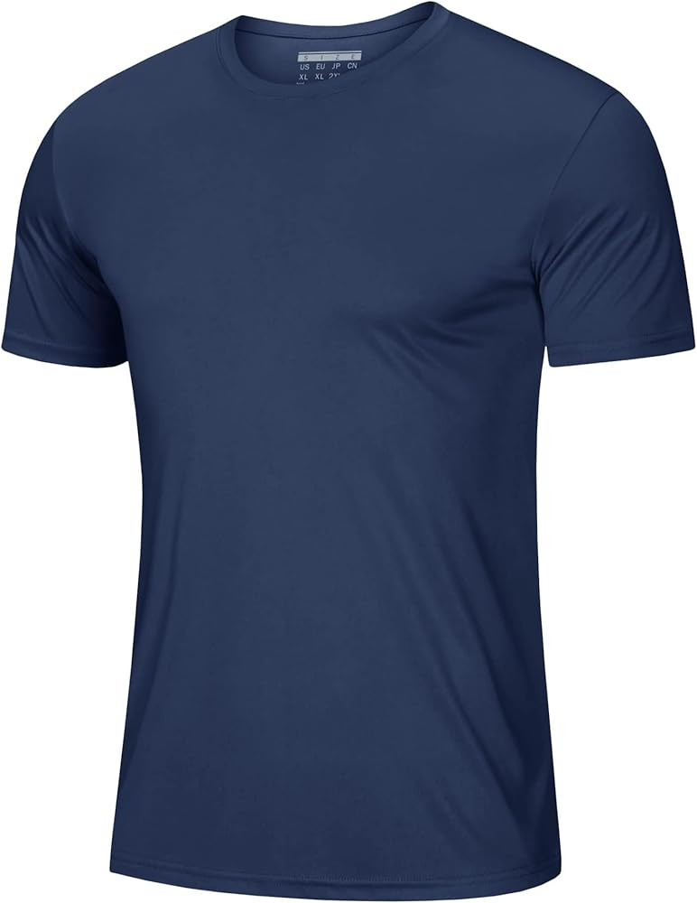 MAGCOMSEN Men's Short Sleeve UPF 50+ T-Shirt Quick Dry Workout Athletic Running Swim Tops Tee Ras... | Amazon (US)