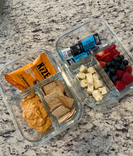 Love these #amazon glass containers to create my own healthy snack boxes! 

#LTKunder50 #LTKfit #LTKhome
