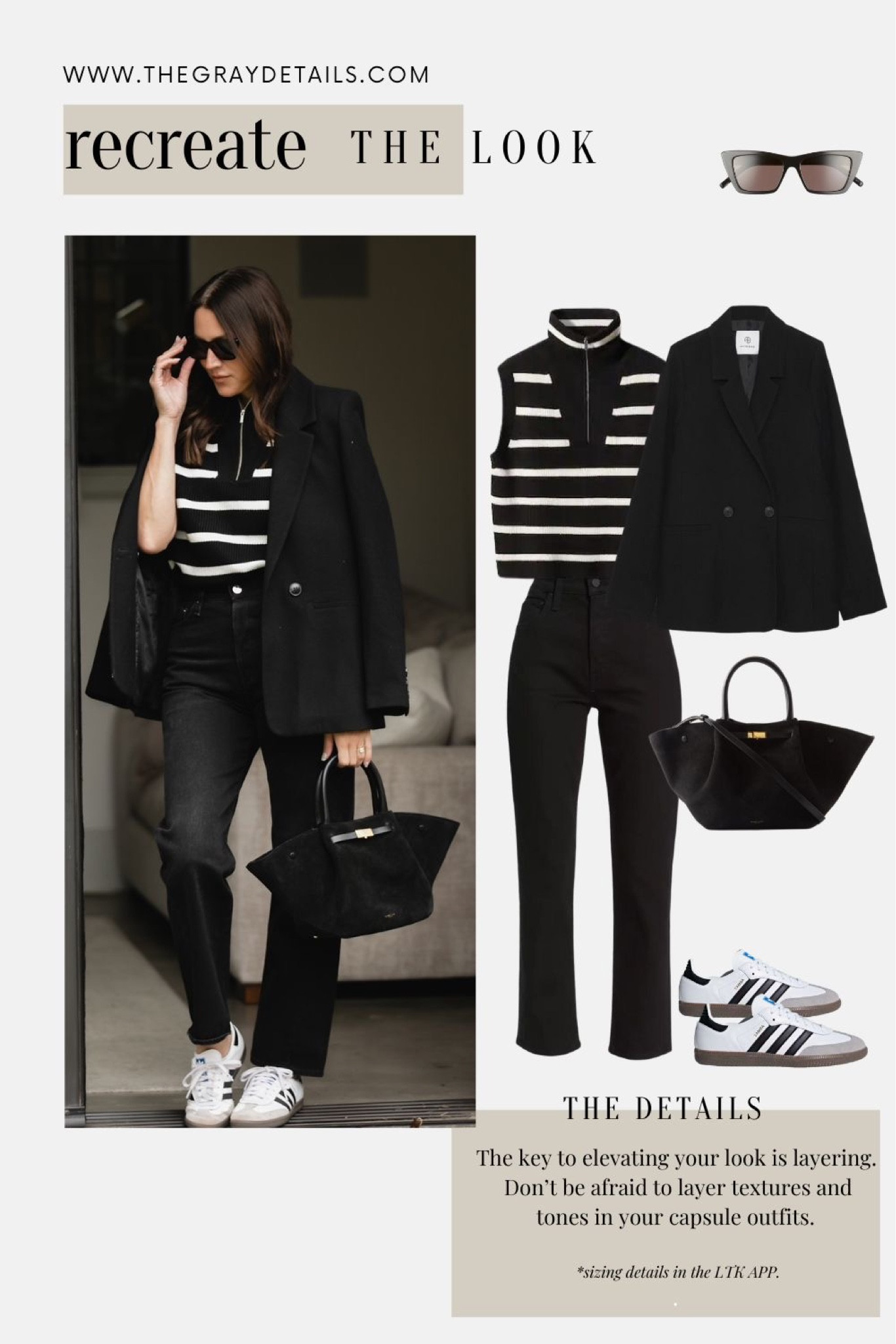 Fall outfit idea

Mango half zip 30% off
Bag | 20% off
Anine bing black blazer
Samba sneaker outfit 

#LTKover40 #LTKstyletip #LTKshoecrush