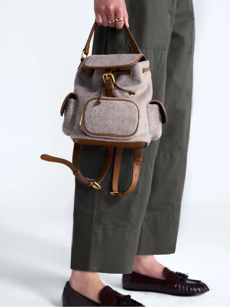 Free Assembly Women's Backpack, Tan Gray | Walmart (US)