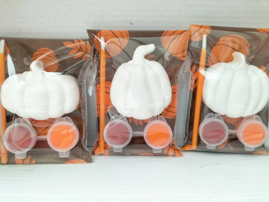 Mini Pumpkin Kits, Paint Your Own Pumpkin, Fall Painting Fun, Autumn Painting Fun, Autumn Party B... | Etsy (US)