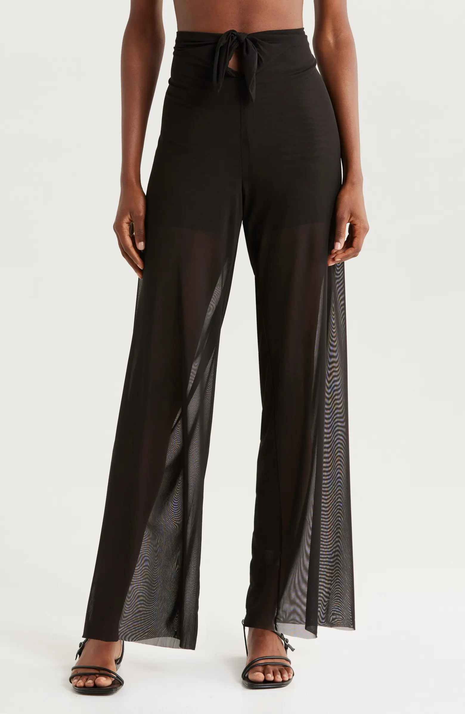Elan Tie Front Sheer Cover-Up Pants | Nordstromrack | Nordstrom Rack
