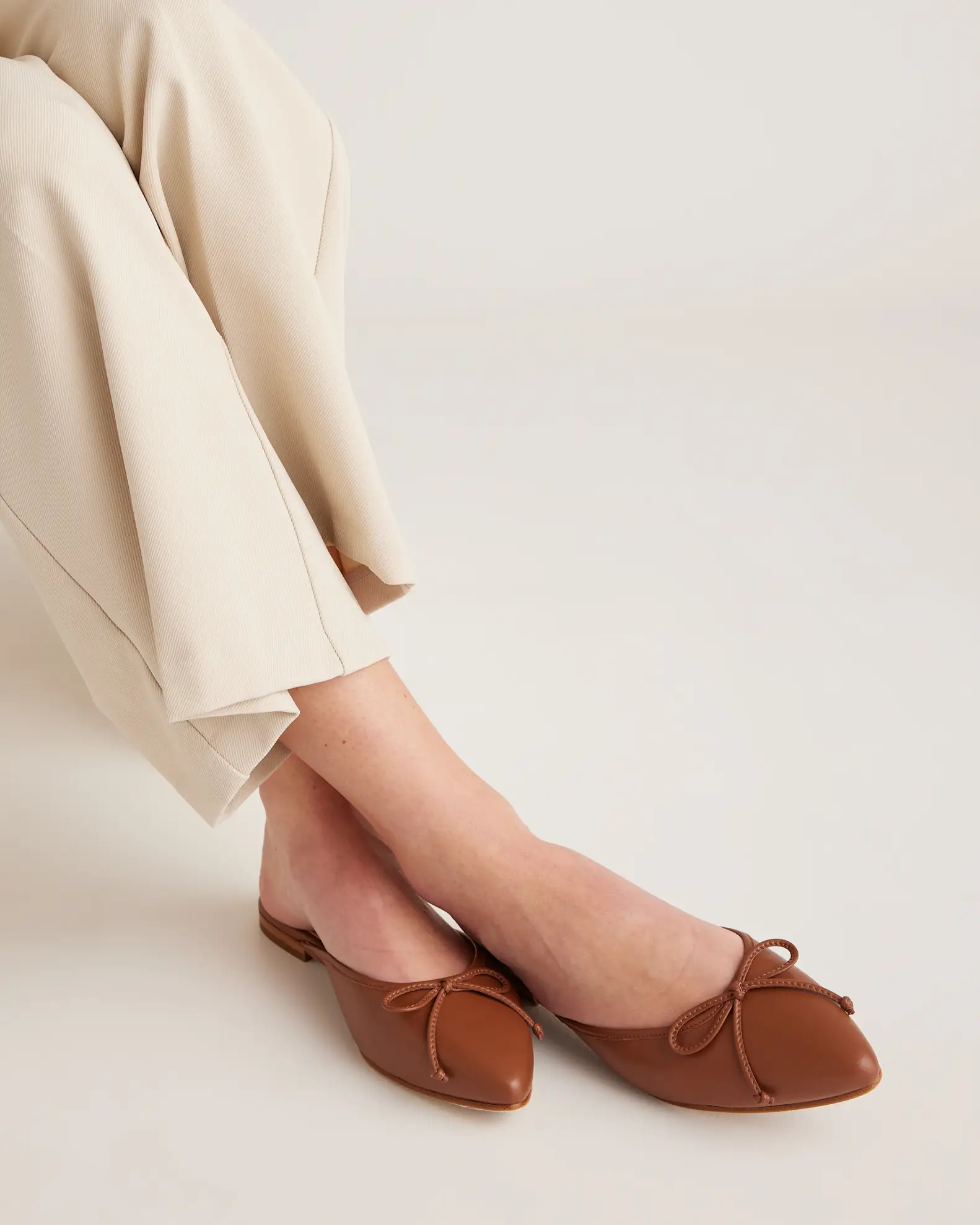 Italian Leather Pointed Mule | Quince