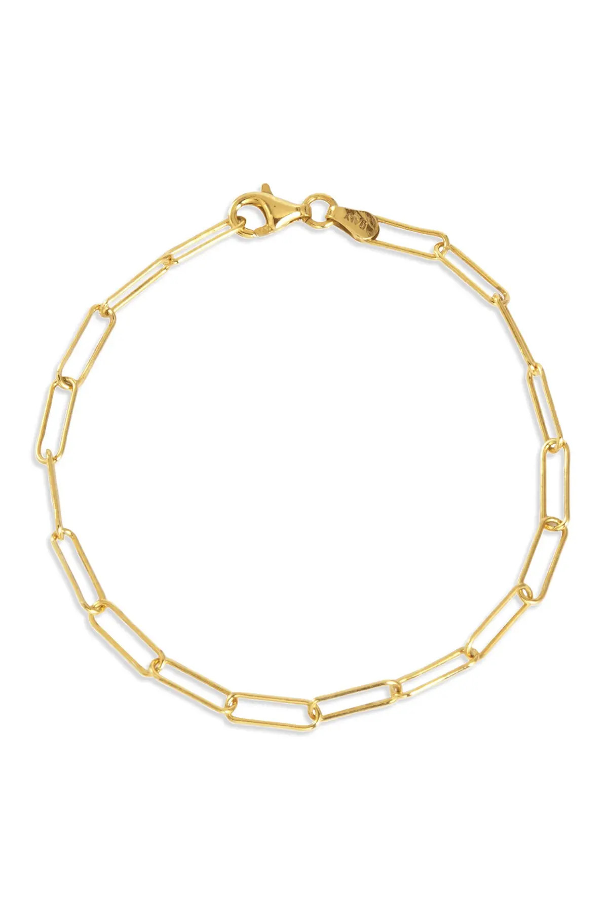 Savvy Cie | 18K Italian Yellow Gold Vermeil Chain Link Bracelet | Nordstrom Rack | Nordstrom Rack