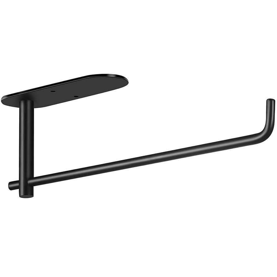 Paper Towel Holder Under Kitchen Cabinet - Self Adhesive or Drilling Paper Towel Holder Stick on ... | Amazon (US)