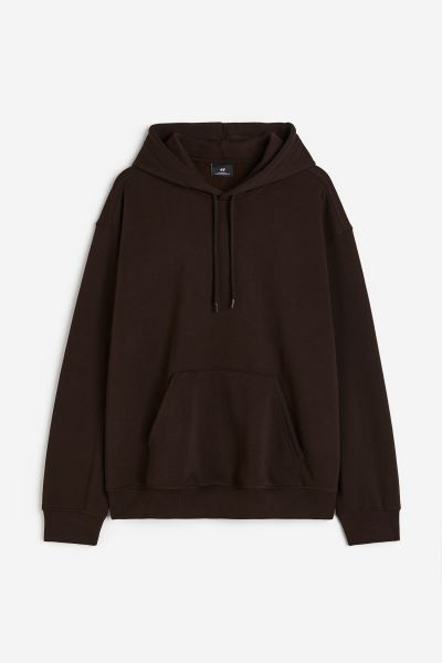 Relaxed Fit Hoodie - Dark brown - Men | H&M US | H&M (US + CA)