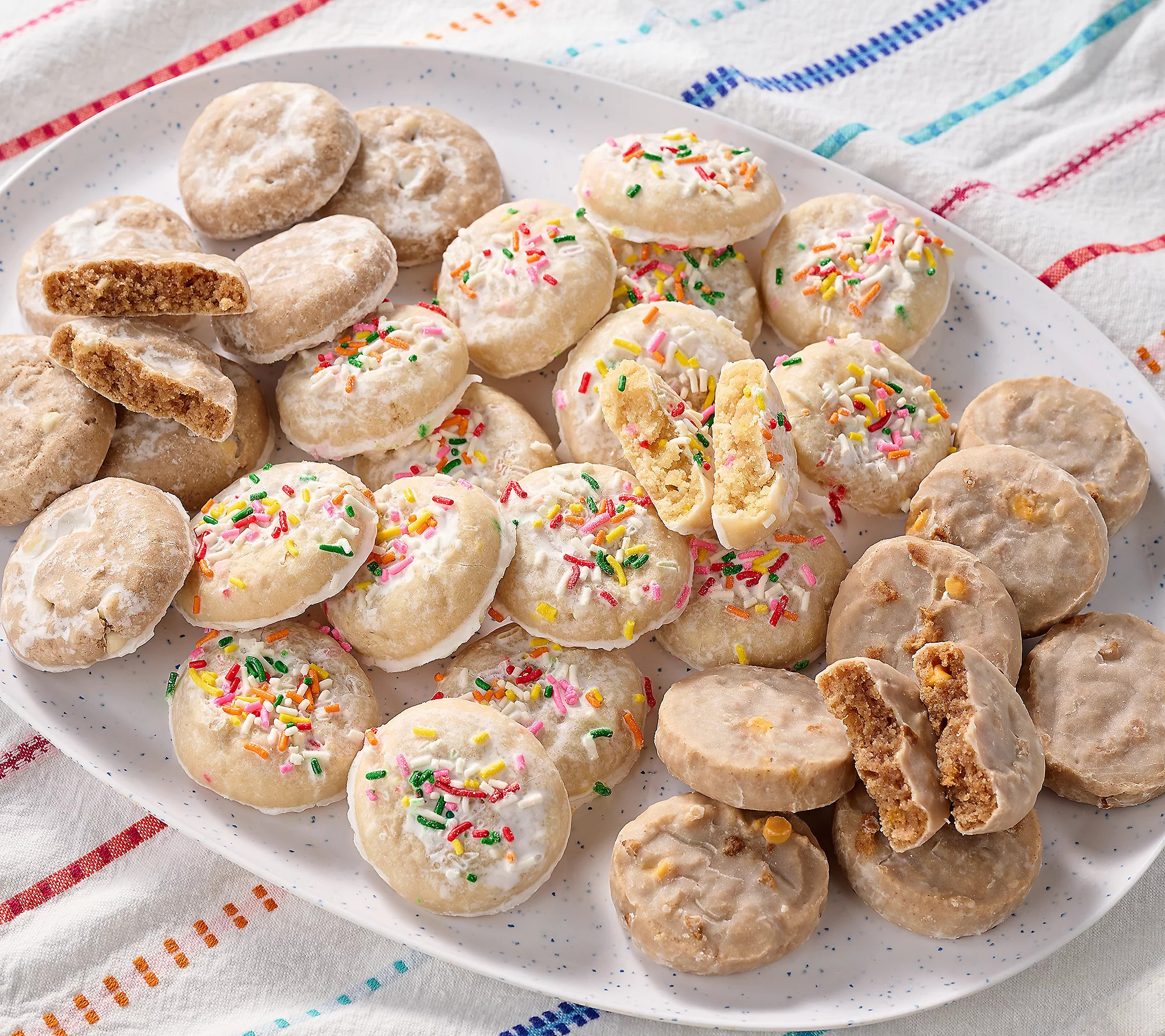 Too Good Gourmet 32 Count Iced Donut Cookies in 4 Boxes | QVC