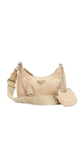 Prada Nylon Shoulder Bag in Pink | Revolve Clothing (Global)