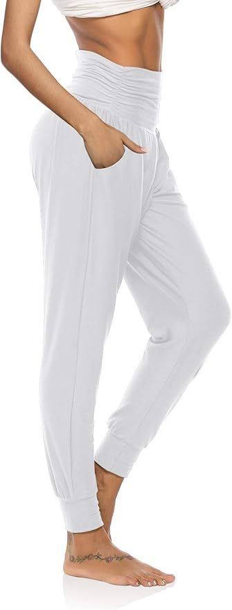 DIBAOLONG Womens Yoga Sweatpants Loose Workout Joggers Pants Comfy Lounge Pants with Pockets | Amazon (US)