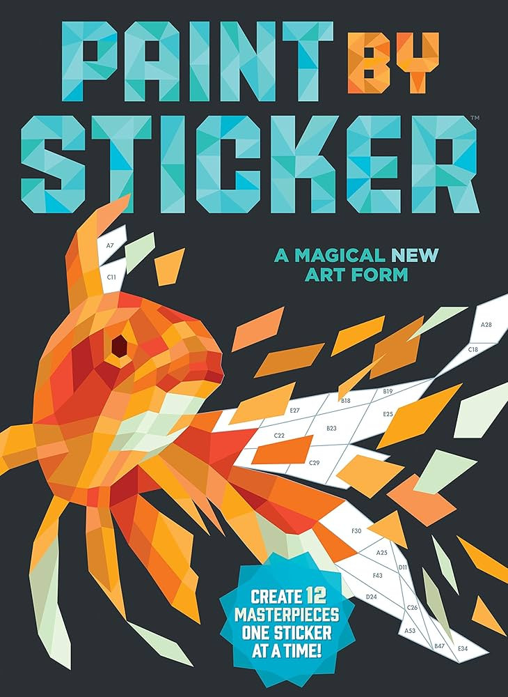 Paint by Sticker (Official): Create 12 Masterpieces One Sticker at a Time! | Amazon (US)