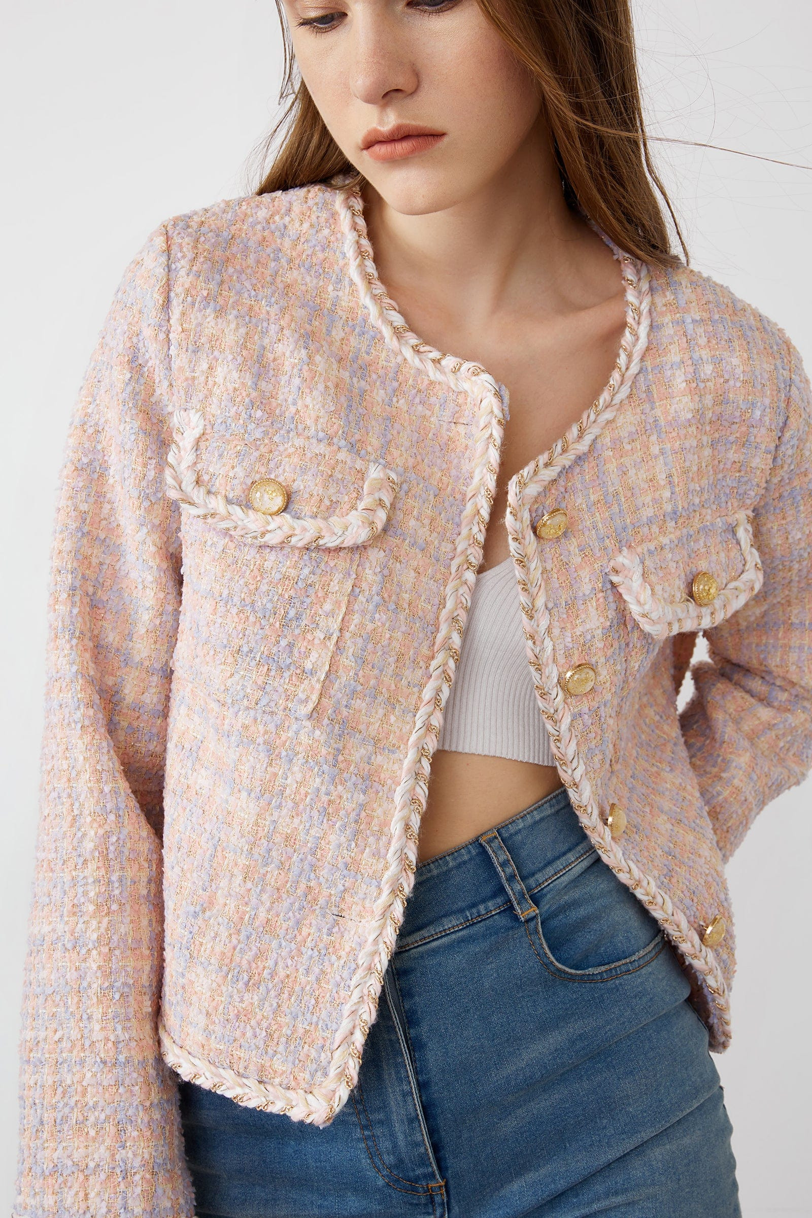 Flash Sale






                Alfy Pink Round Neck Jacket | J.ING