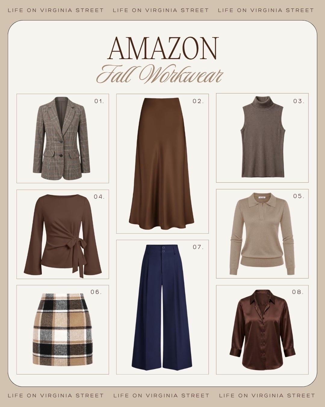 Amazon fall workwear 😍

amazon fall workwear, amazon workwear, amazon office outfits, amazon business casual, amazon fall fashion, fall workwear, fall work outfits, fall office outfits, fall business casual, fall workwear women, fall office fashion, fall professional outfits, fall work wardrobe, fall workwear capsule, workwear capsule wardrobe, office capsule wardrobe, business casual outfits, professional outfits women, polished workwear, elevated workwear, classic workwear, modern workwear, affordable workwear, office wardrobe essentials, work wardrobe staples, fall outfit ideas, fall fashion women, fall transition outfits, polished fall outfits, tailored blazer, fall blazer, wool blazer, plaid blazer, pinstripe blazer, structured jacket, cropped jacket, barn jacket, trench coat, button down shirt, crisp white shirt, striped button down, satin blouse, silk blouse, work blouse, knit polo, polo sweater, crewneck sweater, cashmere sweater, cardigan, sweater jacket, tailored trousers, wide leg trousers, wide leg dress pants, straight leg trousers, flat front pants, ankle pants, chocolate brown trousers, camel trousers, black trousers, navy trousers, work pants women, midi skirt, pencil skirt, satin midi skirt, wool midi skirt, fall work dress, midi dress, shirt dress, sweater dress, loafers, leather loafers, suede loafers, ballet flats, pointed toe flats, slingback flats, kitten heels, knee high boots, work tote, leather tote, suede tote, structured handbag, leather belt, fall accessories, chocolate brown outfit, camel outfit, burgundy outfit, oxblood accessories, olive green outfit, navy workwear, neutral work outfit, plaid workwear, pinstripe outfit, suede accessories, polished casual, classic style, preppy workwear, modern classic style, timeless fashion, quiet luxury style, women over 30 style, women over 40 style, teacher outfits, corporate outfits, office outfit ideas, work conference outfit, work to dinner outfit, amazon fashion finds, affordable fall fashion

#LTKSeasonal #LTKgrwm #LTKootd