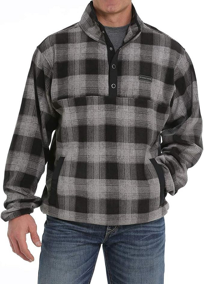 Cinch Men's Printed Polar Fleece Pull Over | Amazon (US)