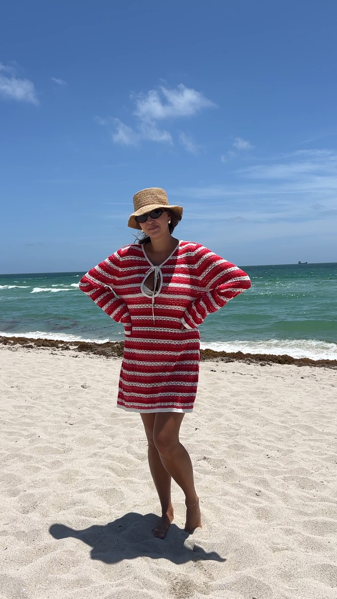 Amazon striped beach coverup in action! Wearing size XL not too thick for hot weather - looks amazing on love it!! 

Amazon find / amazon fashion | amazon midsize | amazon womens fashion | amazon spring fashion | amazon outfit | amazon coverup / crochet cover up / Amazon beach vacation outfit / Amazon coverup beach 

#LTKFindsUnder50 #LTKMidsize #LTKTravel