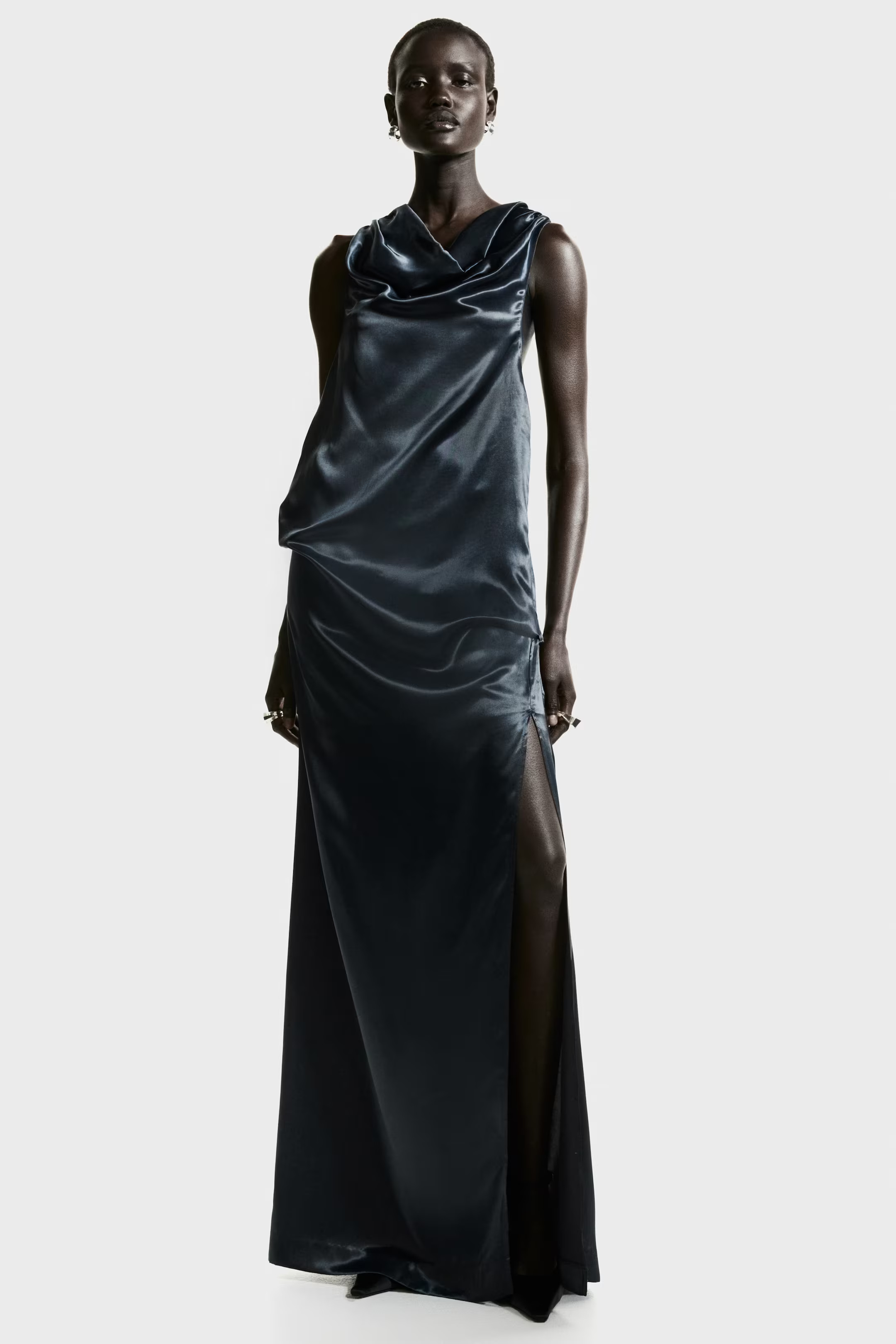 Halterneck Satin Dress | H&M (US + CA)