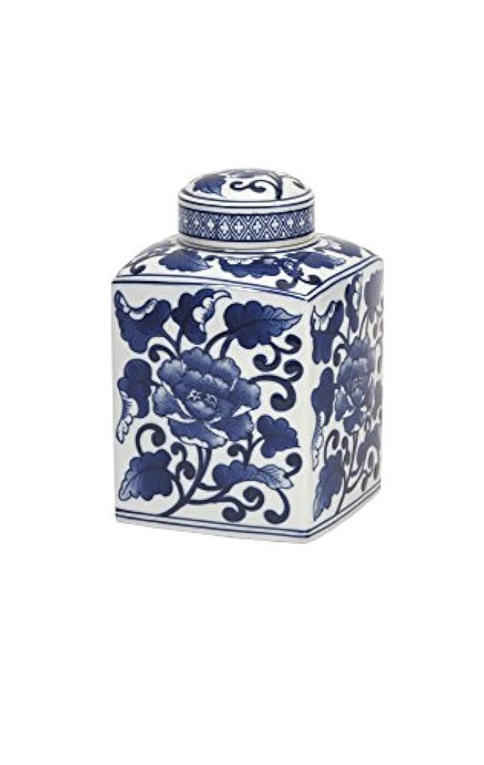 Imax 89829 Toll Mache Small Lidded Jar - Handcrafted Ceramic Canister, Lidded Kitchenware, Modern De | Amazon (US)