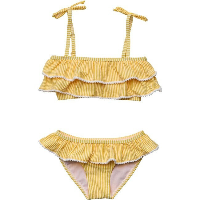 Marigold Stripe Tie Bikini | Maisonette