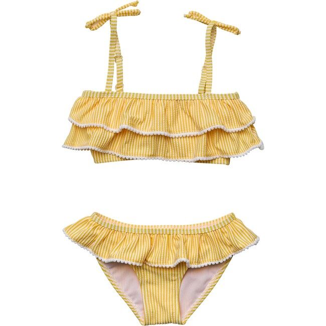 Marigold Stripe Tie Bikini | Maisonette