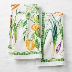 Garden Vegetable Towels, Set of 2 | Williams-Sonoma CA