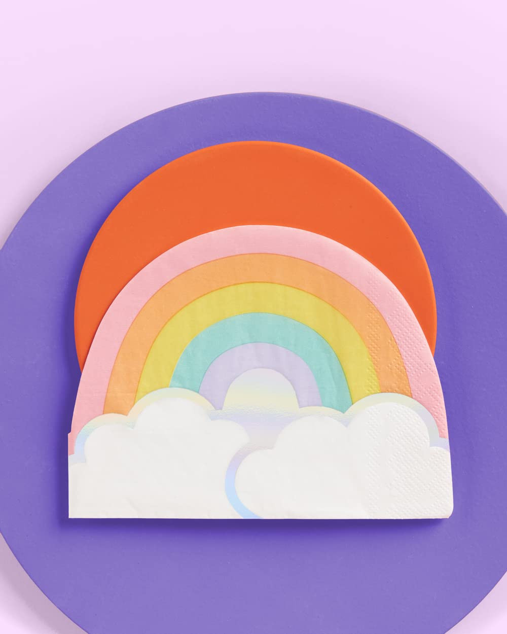 xo, Fetti Rainbow Napkins - 3-ply, 25 pcs | Happy Pastel Birthday Party Decorations, Cute Bachelo... | Amazon (US)