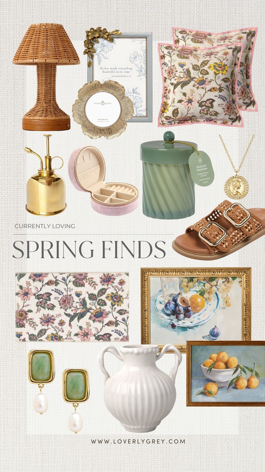 Currently loving new spring arrivals! Floral throw pillows from Target, a vase for all your bouquets, and a gold water spritzer for your house plants. All stunning spring finds to update your home decor and wardrobe. 

#LTKSeasonal #LTKFindsUnder100 #LTKHome