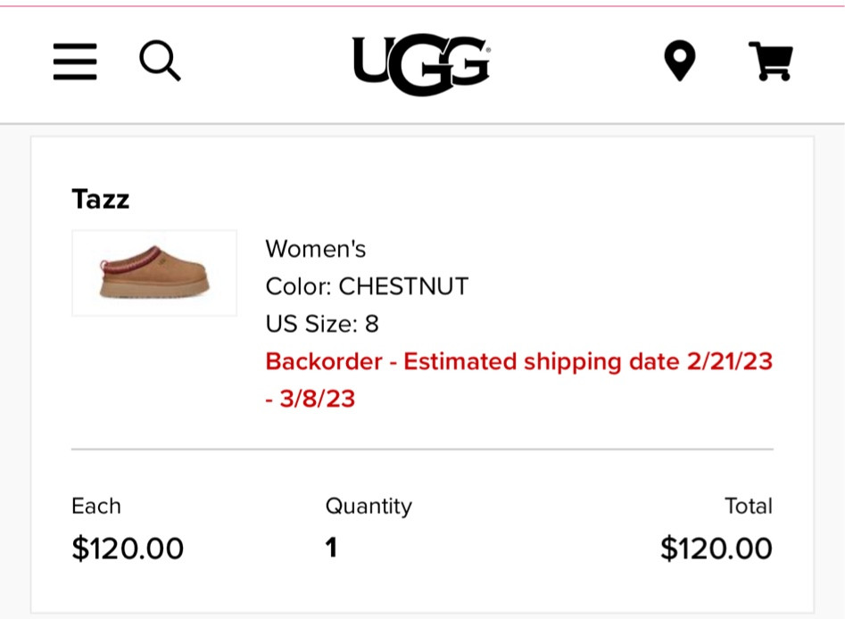 platform tazz ugg's chestnut on backorder but available! burnt olive is available right now. #ugg #tazz

#LTKshoecrush #LTKstyletip