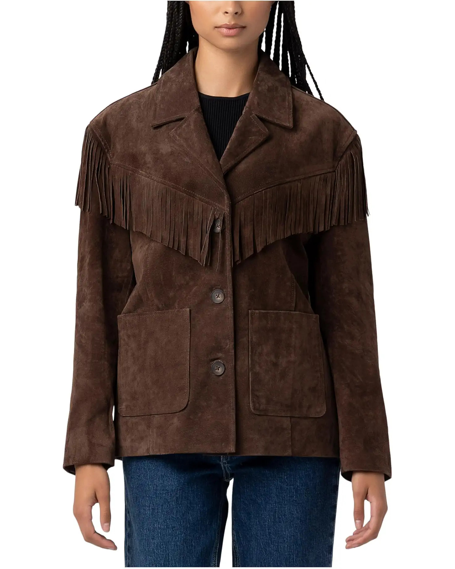 Women's Blank NYC Real Suede Fringe Blazer | Zappos