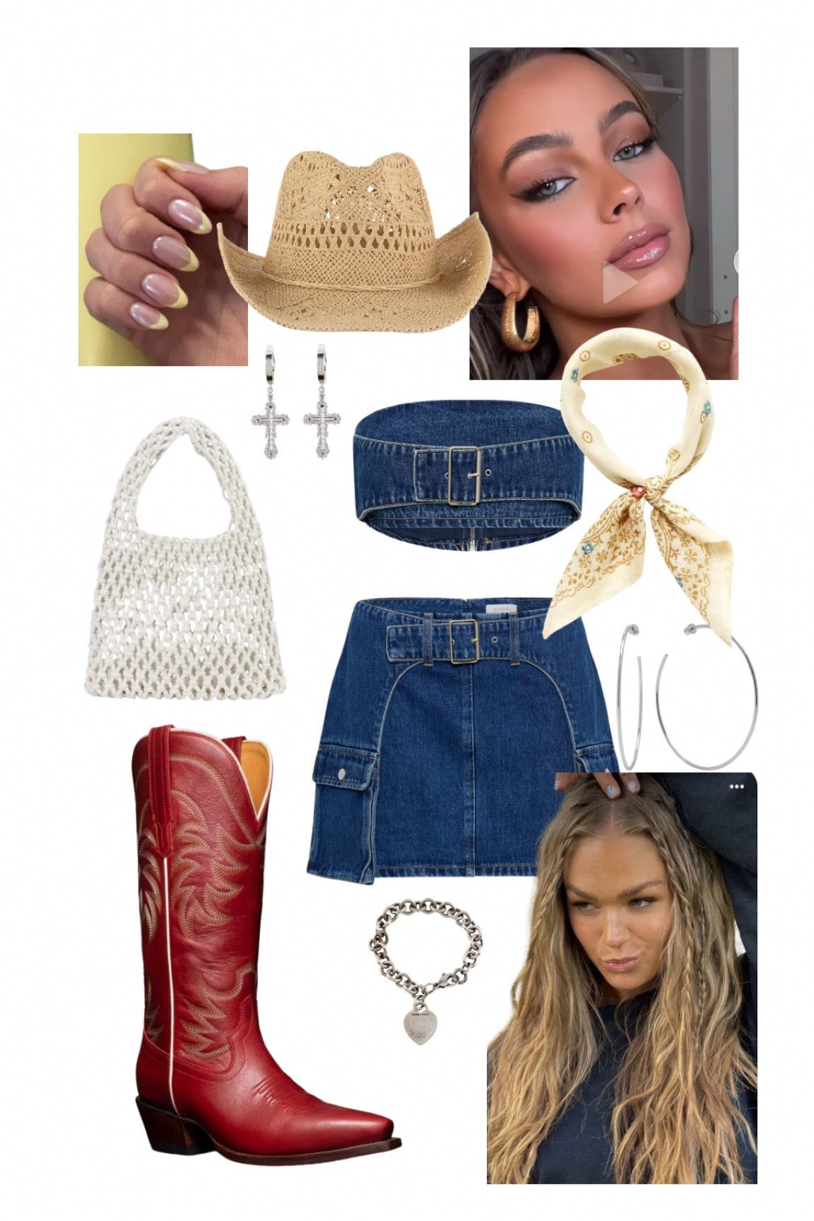 stagecoach outfit idea, bracelet is from Tiffany + Co and neck scarf is from Chan Luu🫶🏼

#LTKstyletip #LTKFestival