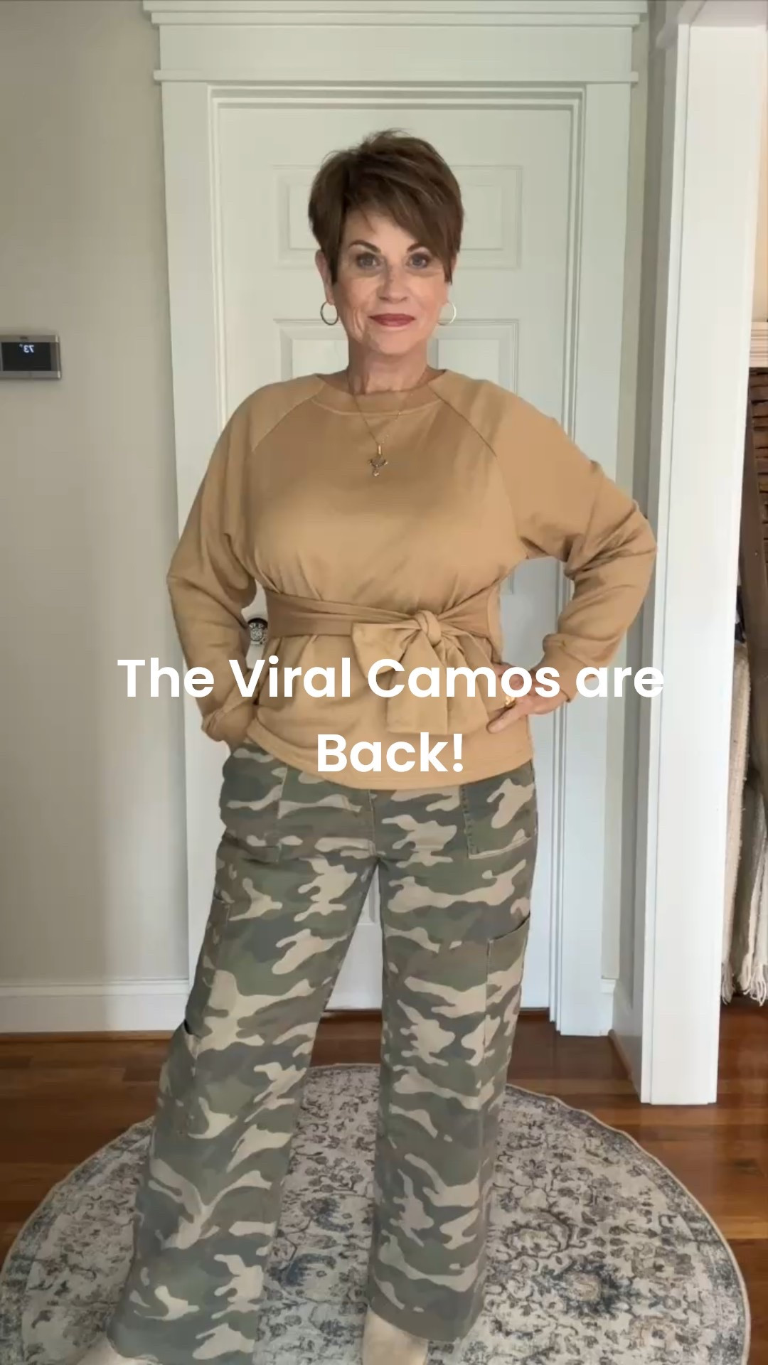 The Viral Camo Cargos are back in stock and still under $20. I wear a large. I’m 5’5 and weigh 154  

#LTKMidsize #LTKOver40 #LTKFindsUnder50