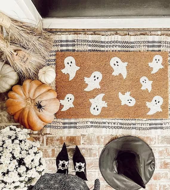 Ghosts Halloween Doormat Outdoor Coir Doormat Halloween - Etsy | Etsy (US)