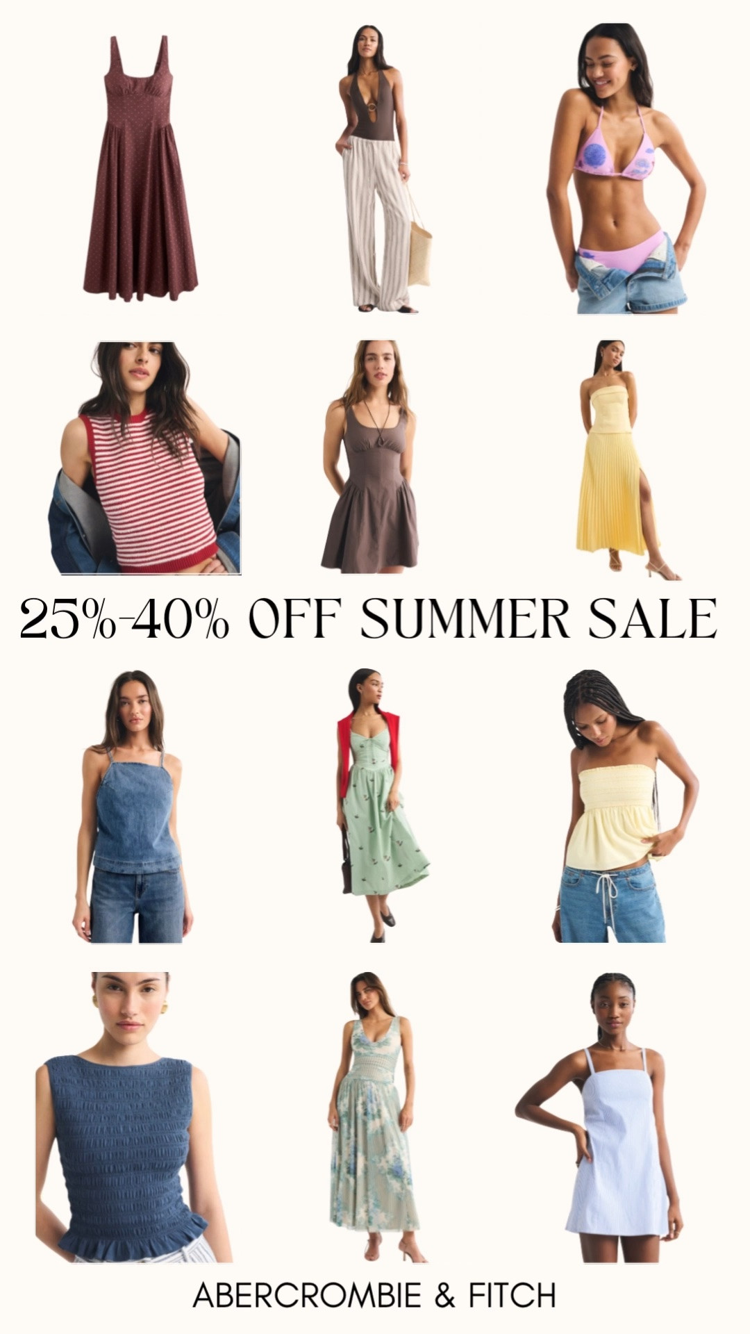 The Abercrombie sale is stacked right now 🤍 Summer basics, elevated loungewear, swim, denim shorts, and matching sets are all included. Plus code SHORTSAF takes an extra 15% off through 5/11 ☀️ @abercrombie 

#abercrombieandfitch #summeroutfits #neutralstyle #swimwear #linenlook

#LTKSaleAlert #LTKMidsize #LTKSwim
