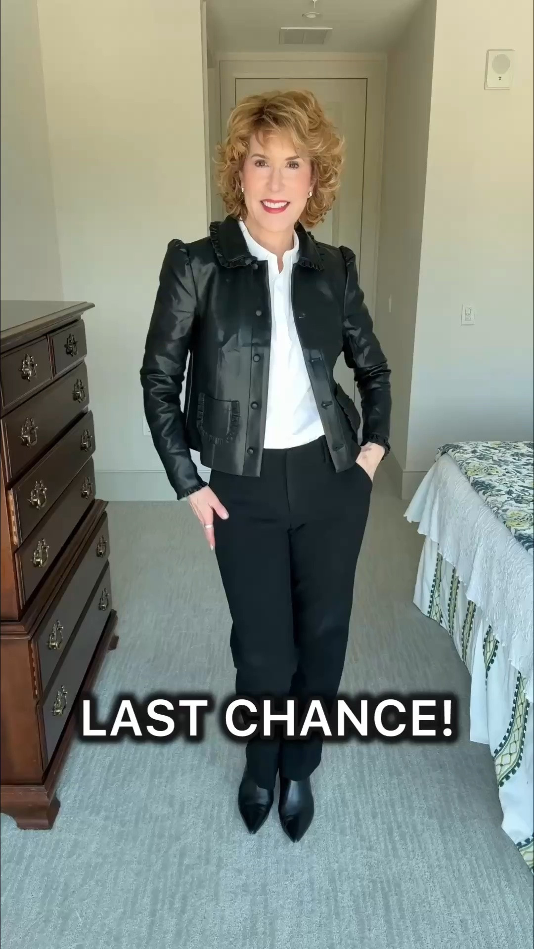 This ruffle-trim faux leather jacket was one of my favorite Nordstrom Anniversary Sale purchases! The puff shoulders and feminine detailing give it a polished, playful look, and it runs true to size. The sale ends Sunday, so now’s the time to grab it at the sale price.

#LTKootd #LTKSaleAlert #LTKWorkwear