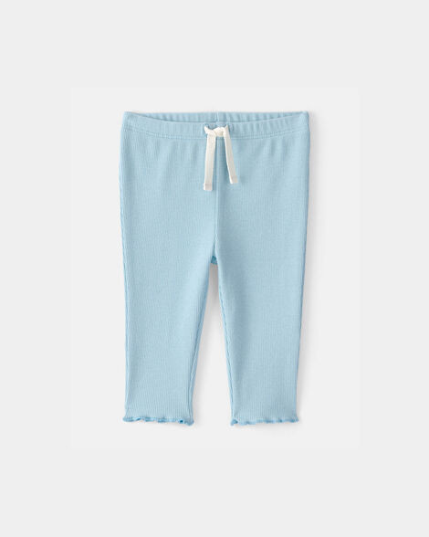 Baby Girl Rib Pants - Blue | Carter's Inc