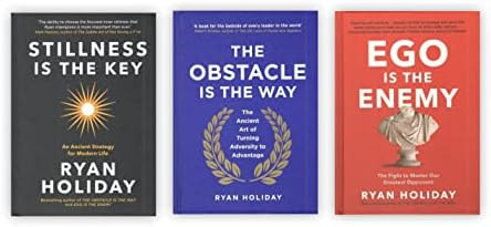 Ryan Holiday 3 Books Collection Set (Ego Is The Enemy, The Obstacle Is The Way, Stillness Is The ... | Amazon (US)