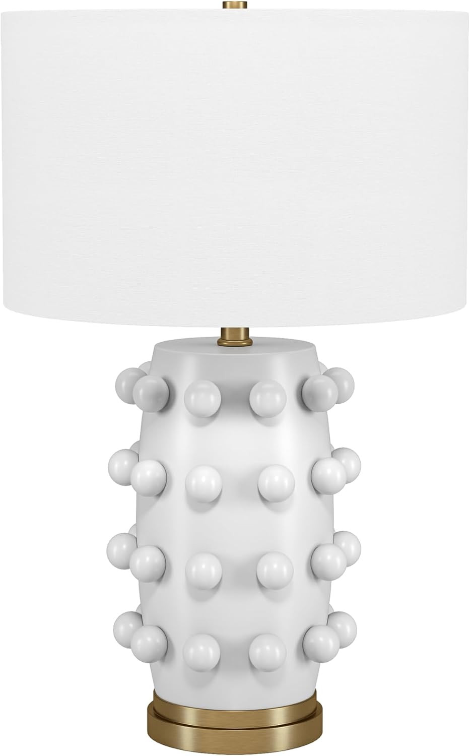 Henn&Hart 25.5'' Modern 1-Light Ceramic Table Lamp with Spherical Orbs on Lamp Body with White Fa... | Amazon (US)