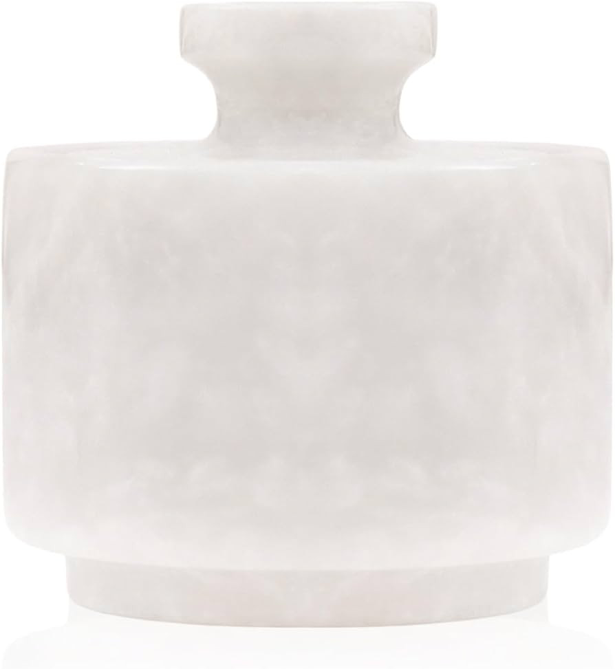 Marble Salt Cellar with Lid 3" White Salt Box, Stone Salt Container & Spice Jars, Stone Salt Hold... | Amazon (US)