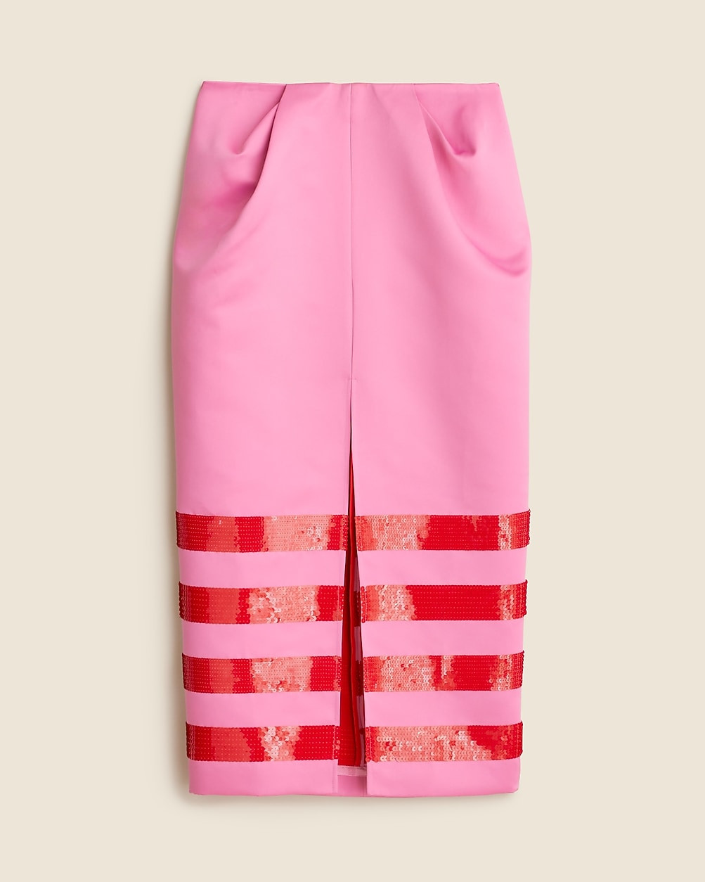 Christopher John Rogers X J.Crew sculpted skirt in duchesse satin | J. Crew US