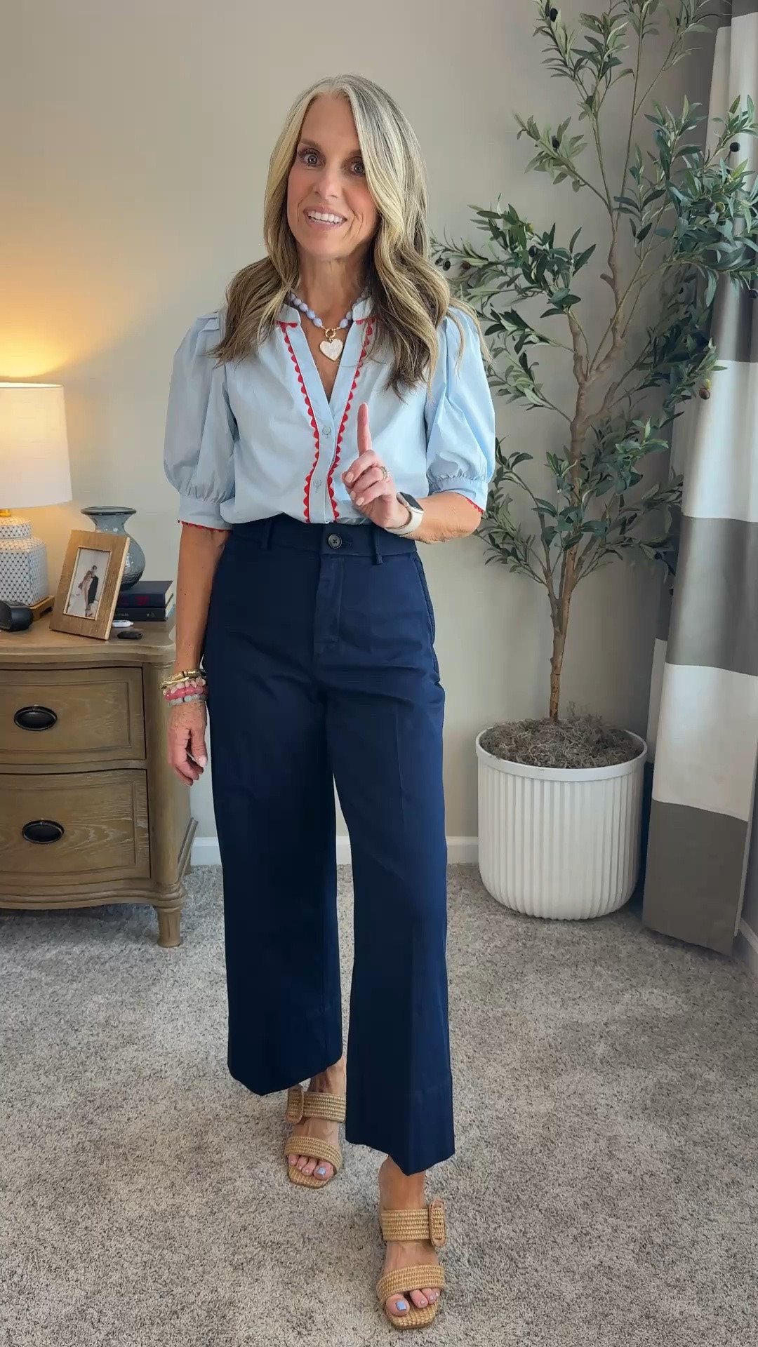 Use LISAXSPANX for 15% off your first Spanx purchase. Wearing XS top and small pants. Great workwear. The pants are also cute casual with sneakers. @marysquare @Spanx

#LTKOver40 #LTKootd #LTKgrwm