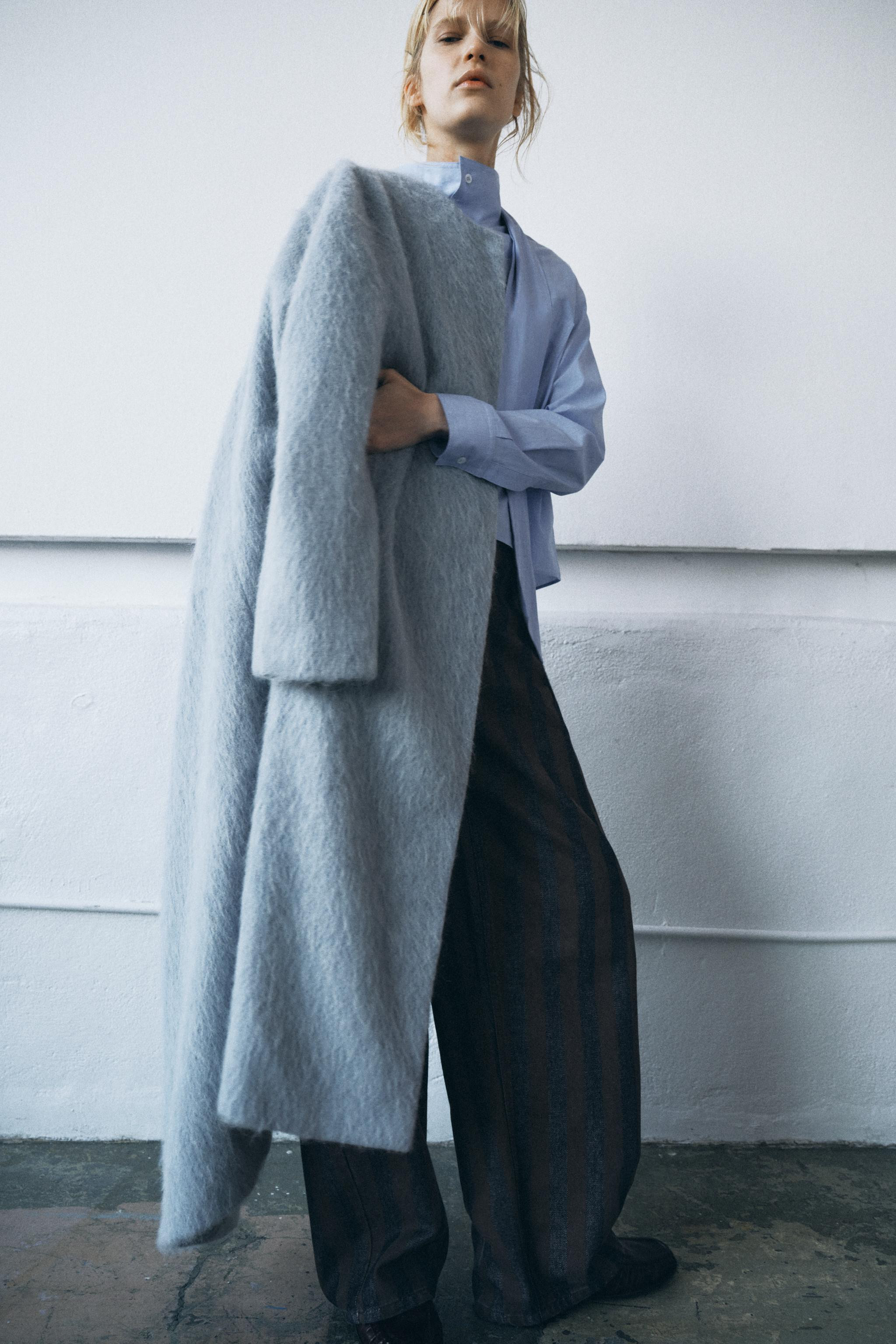 STRAIGHT COAT WITH WOOL ZW COLLECTION | Zara UK