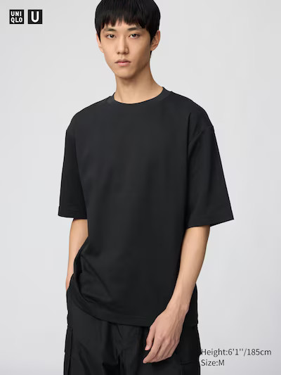 AIRism Cotton Oversized T-Shirt | Half-Sleeve | UNIQLO (US)