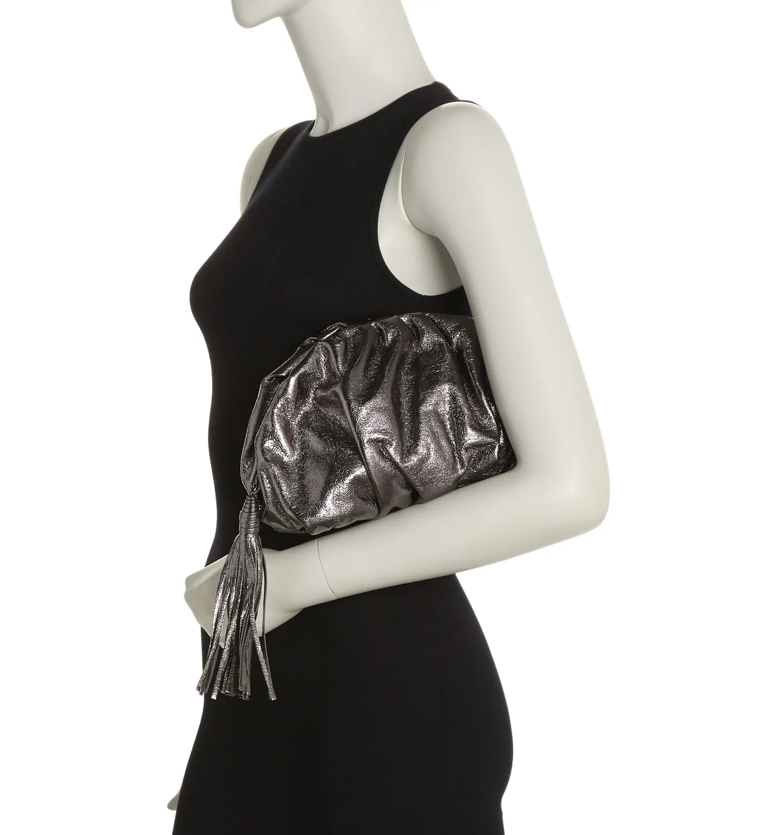 Rebecca Minkoff Ruched Faux Leather Clutch | Nordstromrack | Nordstrom Rack