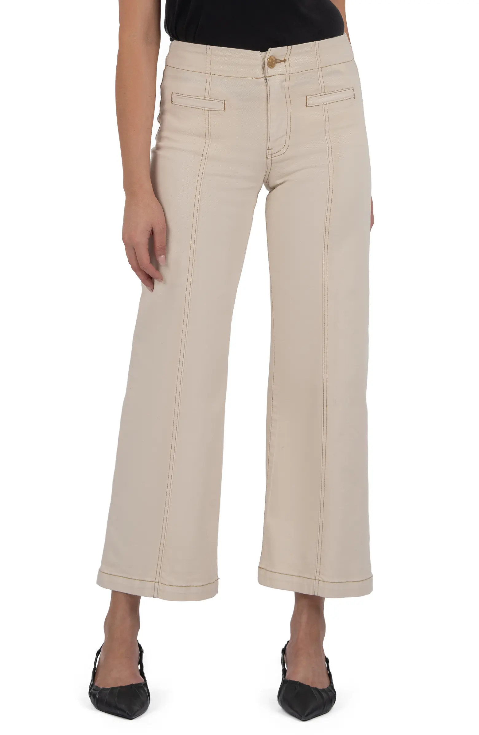 KUT from the Kloth Meg Seamed High Waist Ankle Wide Leg Pants | Nordstrom | Nordstrom