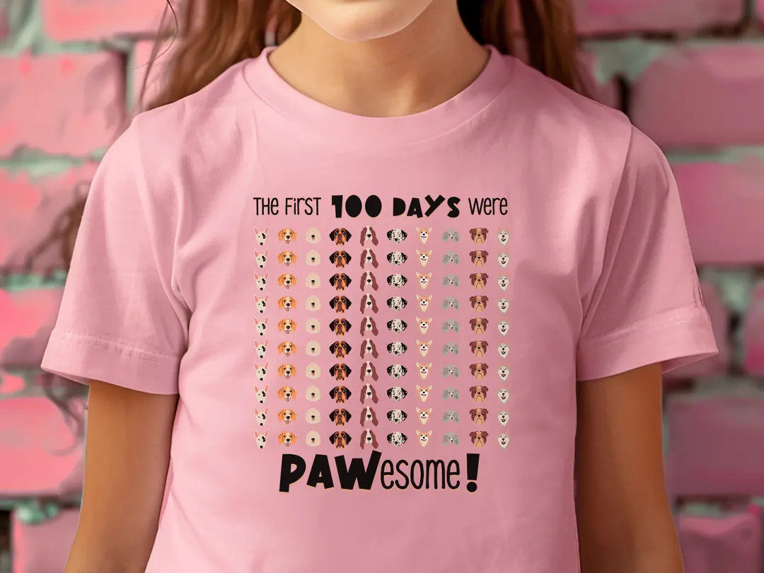 Dog 100 Days of School Shirt for Kids, 100th Day of School Shirt, Funny Dog 100th Day of School S... | Etsy (US)