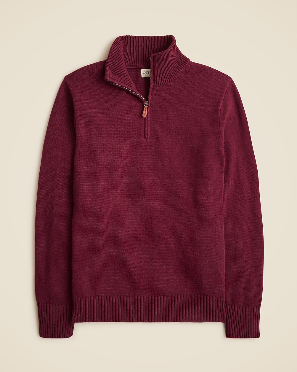 Heritage cotton half-zip sweater | J. Crew US