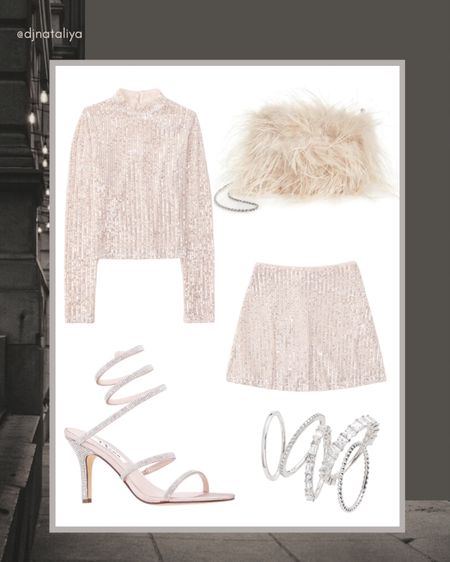 Sequin top
Sequin skort
Rhinestone heels
Feather bag
Rhinestone sandals 
Holiday party outfit ideas 
NYE outfit 

#sequintop #sequinskirt #sequindress


#LTKHoliday #LTKshoecrush #LTKSeasonal