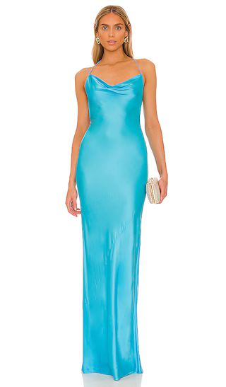 Greer Gown in Turquoise | Revolve Clothing (Global)