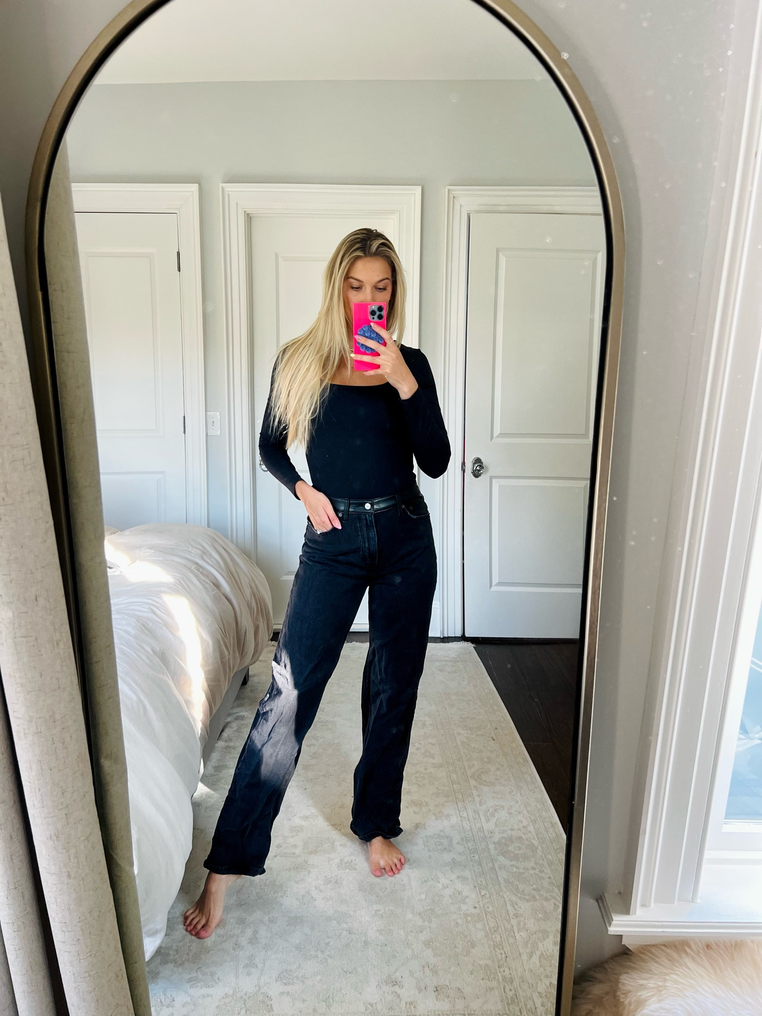 These mixed fabric jeans are so fun for fall! And obsessed with these bodysuits! 

#LTKSeasonal #LTKSale #LTKstyletip