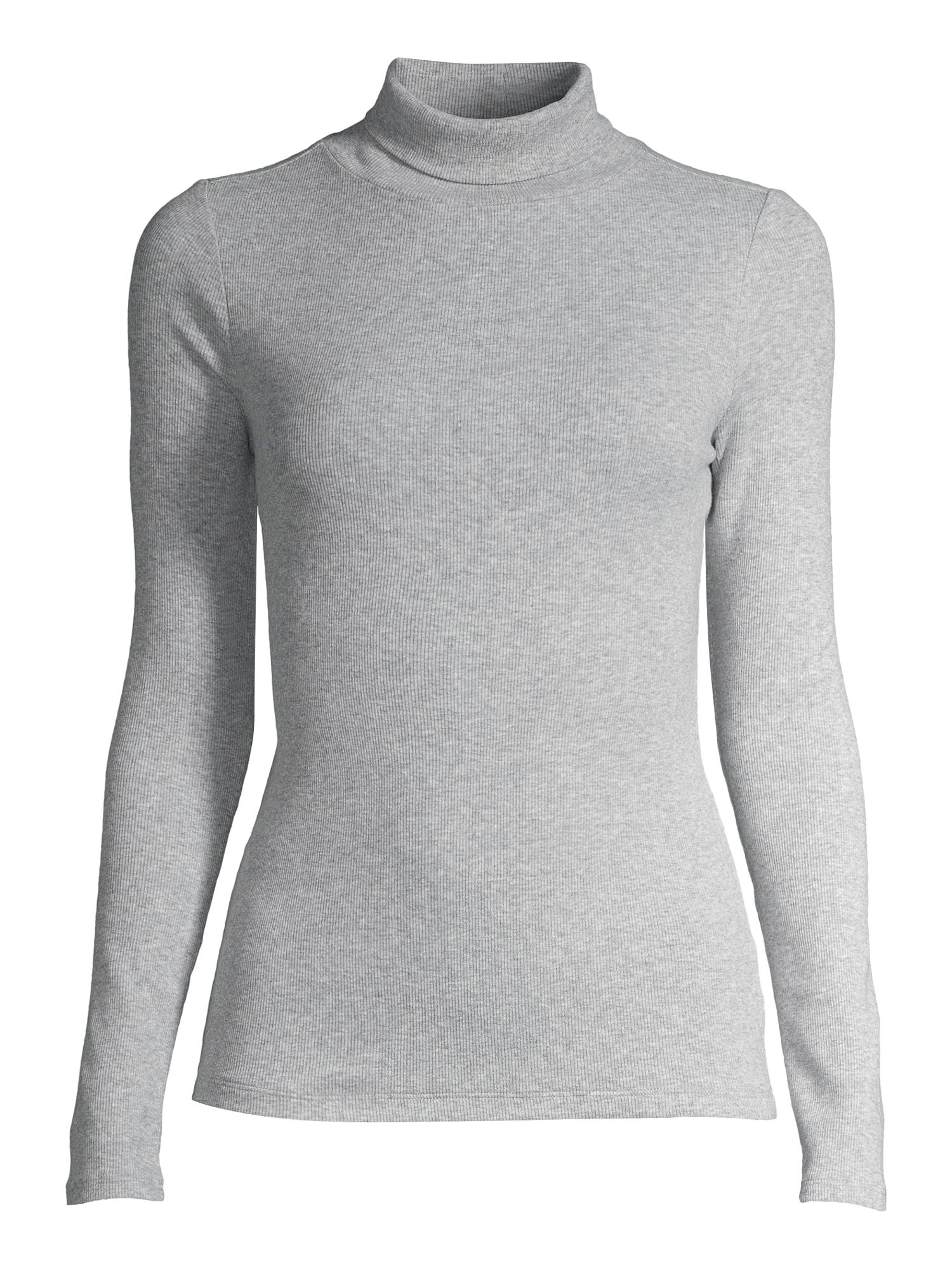 Free Assembly Women's Fine Rib Turtleneck Sweater, Lightweight - Walmart.com | Walmart (US)