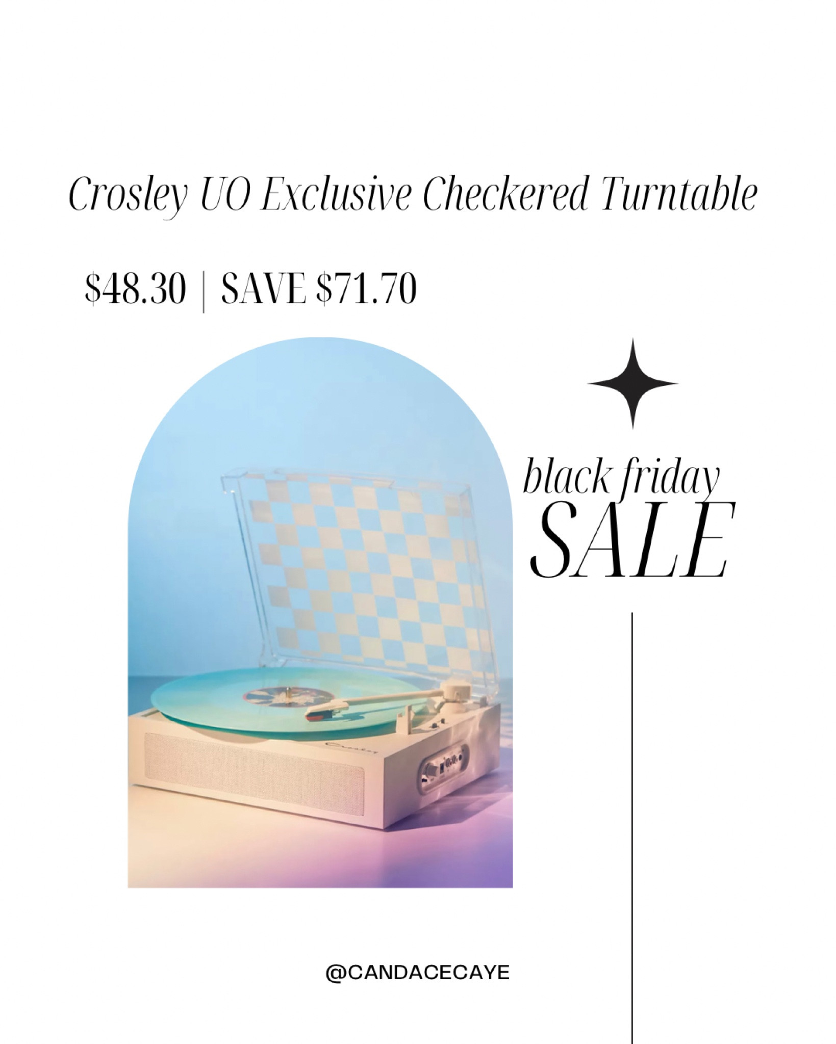The most aesthetic record player 
Can play vinyls and be connected to blue tooth 

#LTKhome #LTKunder50 #LTKGiftGuide